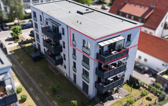 WE 9 3.OG links (rot markiert) WE 9 3.OG links (rot markiert)